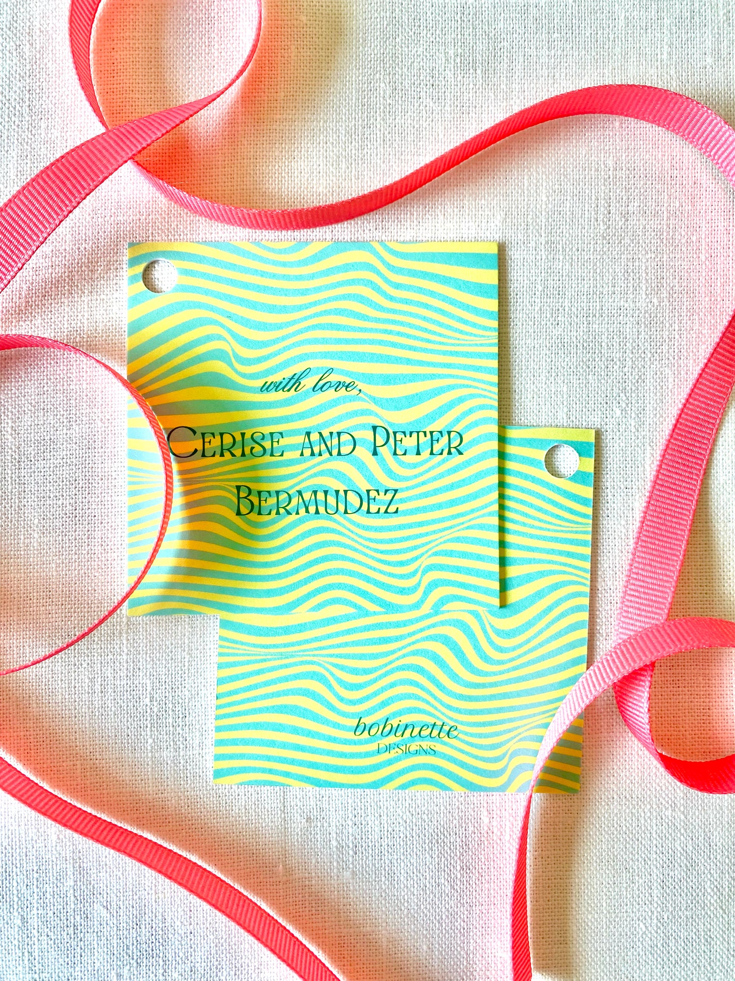 Stationery - Gift Tags - Trippy Greens