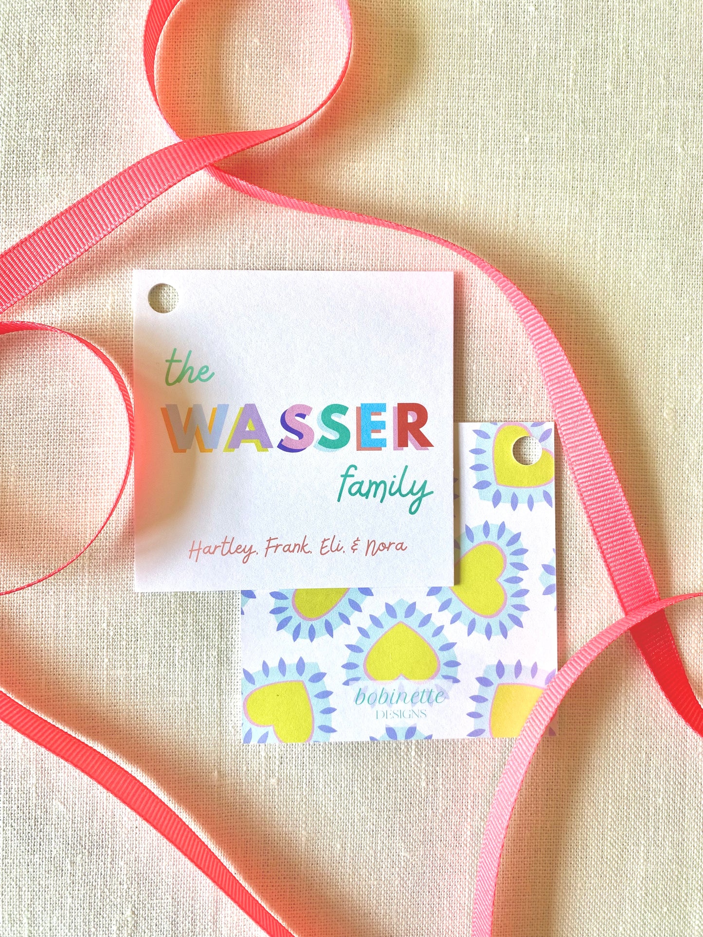 Stationery - Gift Tags - Rainbow Brights Family Tags