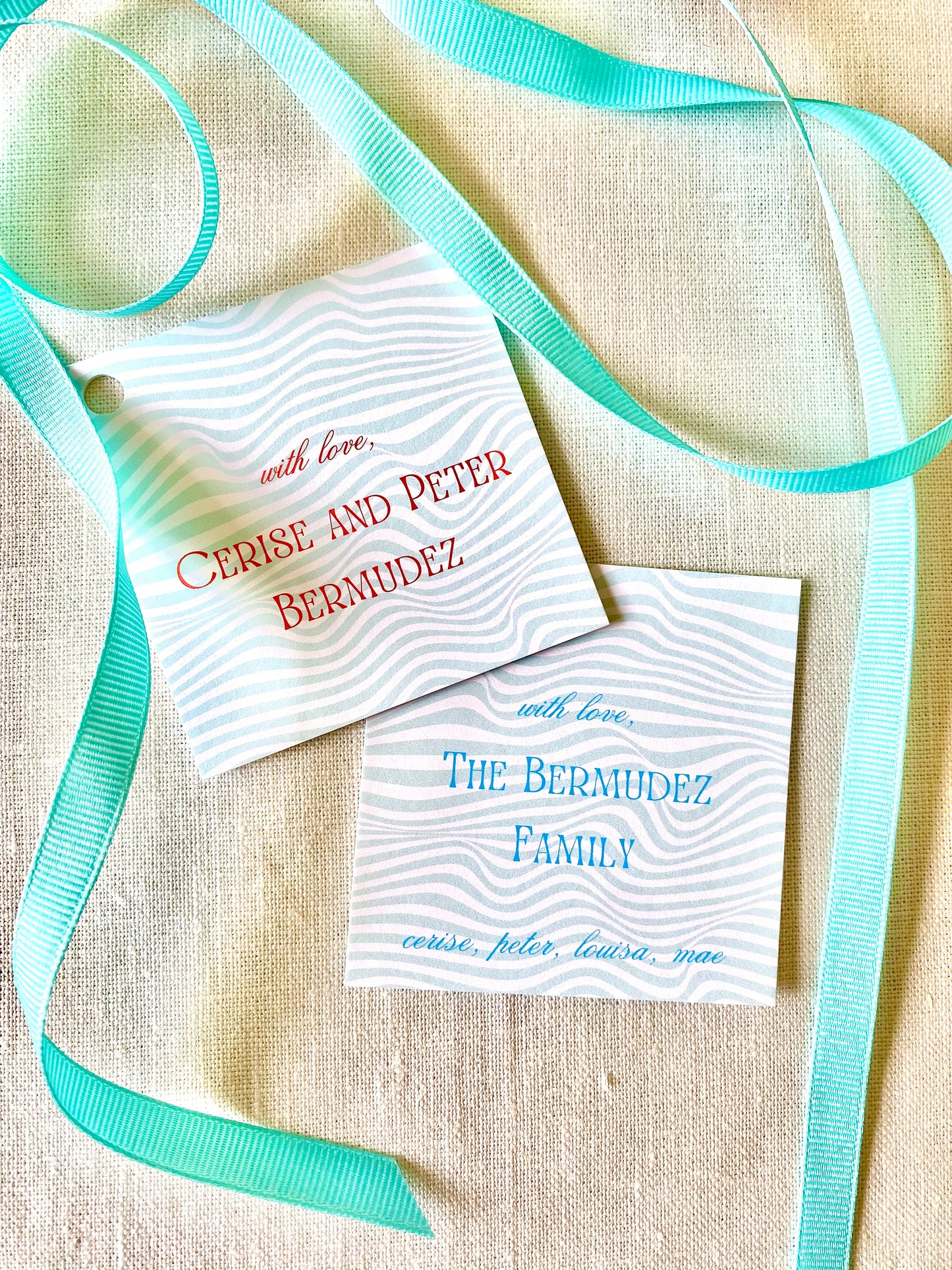 Stationery - Gift Tags - Trippy Teal