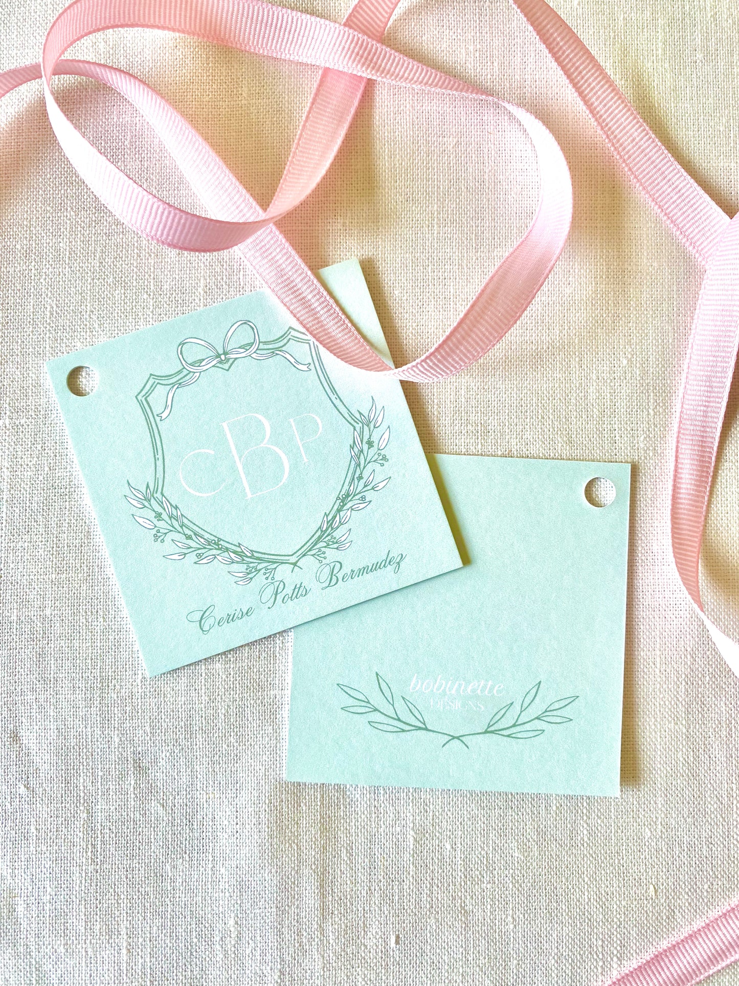Stationery - Gift Tags - Green Shield