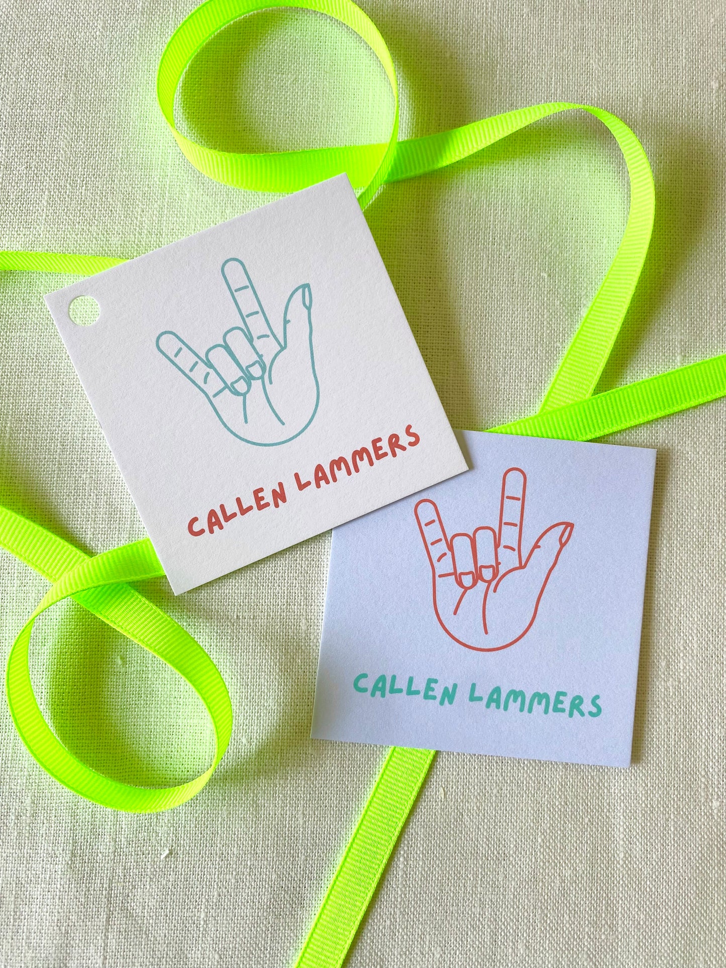 Stationery - Gift Tags - Sign Language Love