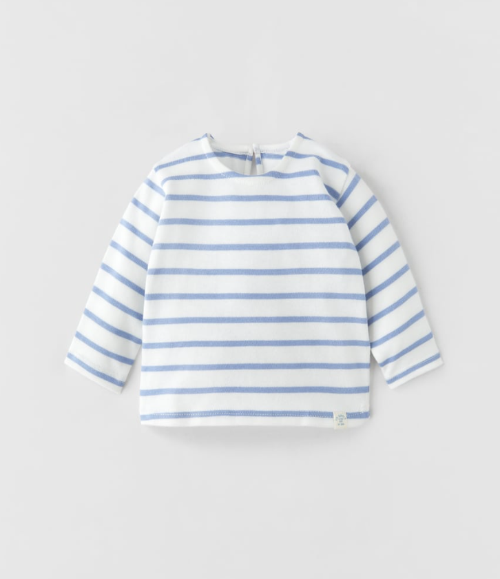 Mini Striped Long Sleeve - French Blue or Mink