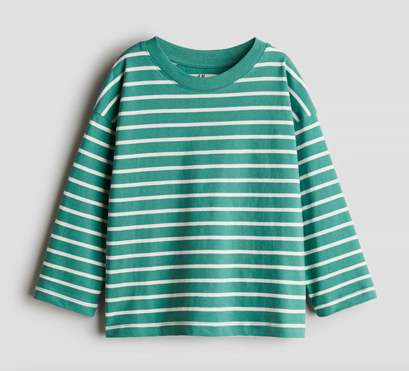 Green Stripe Long Sleeved Tee