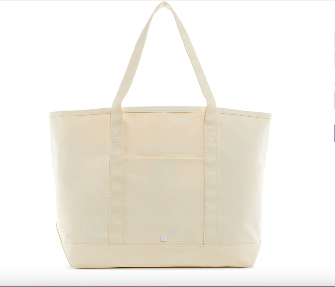 TRVL Maxi Tote - Coated Canvas - Natural