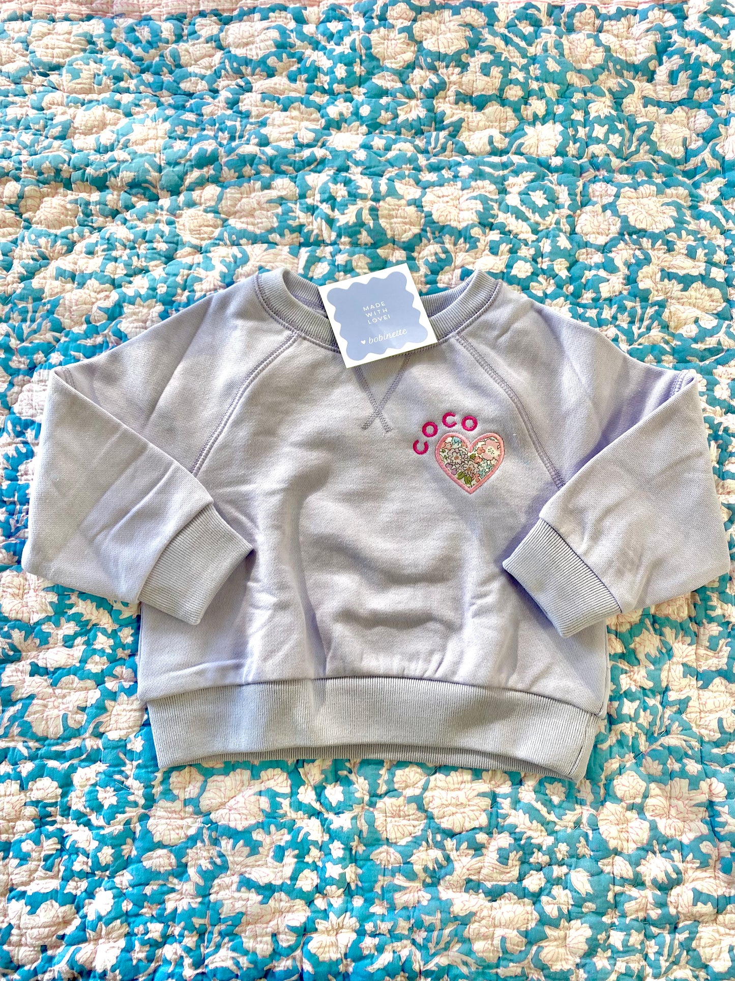 Girls' Sweatshirt - Light Lilac