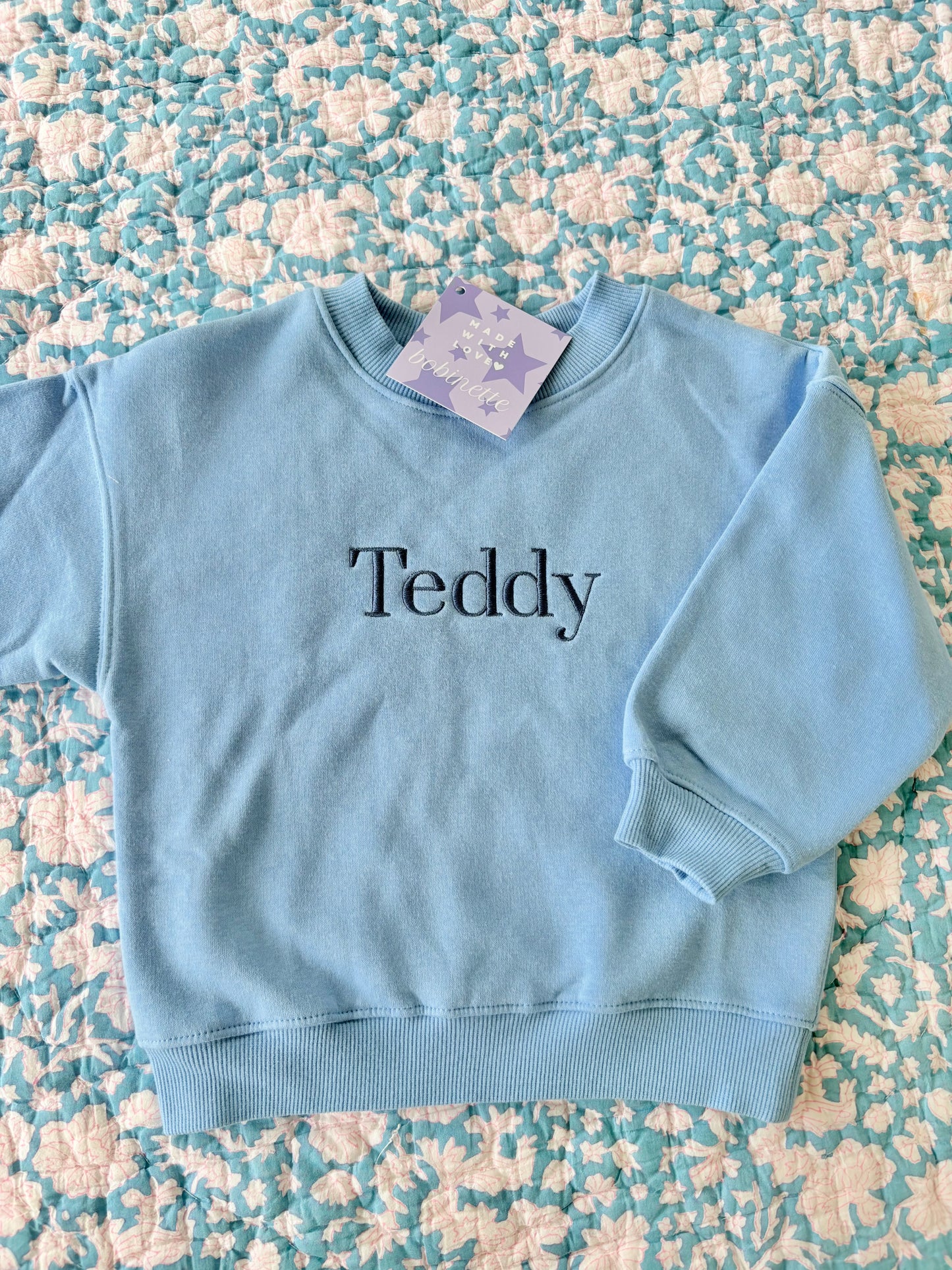 Solid Blue Sweatshirt