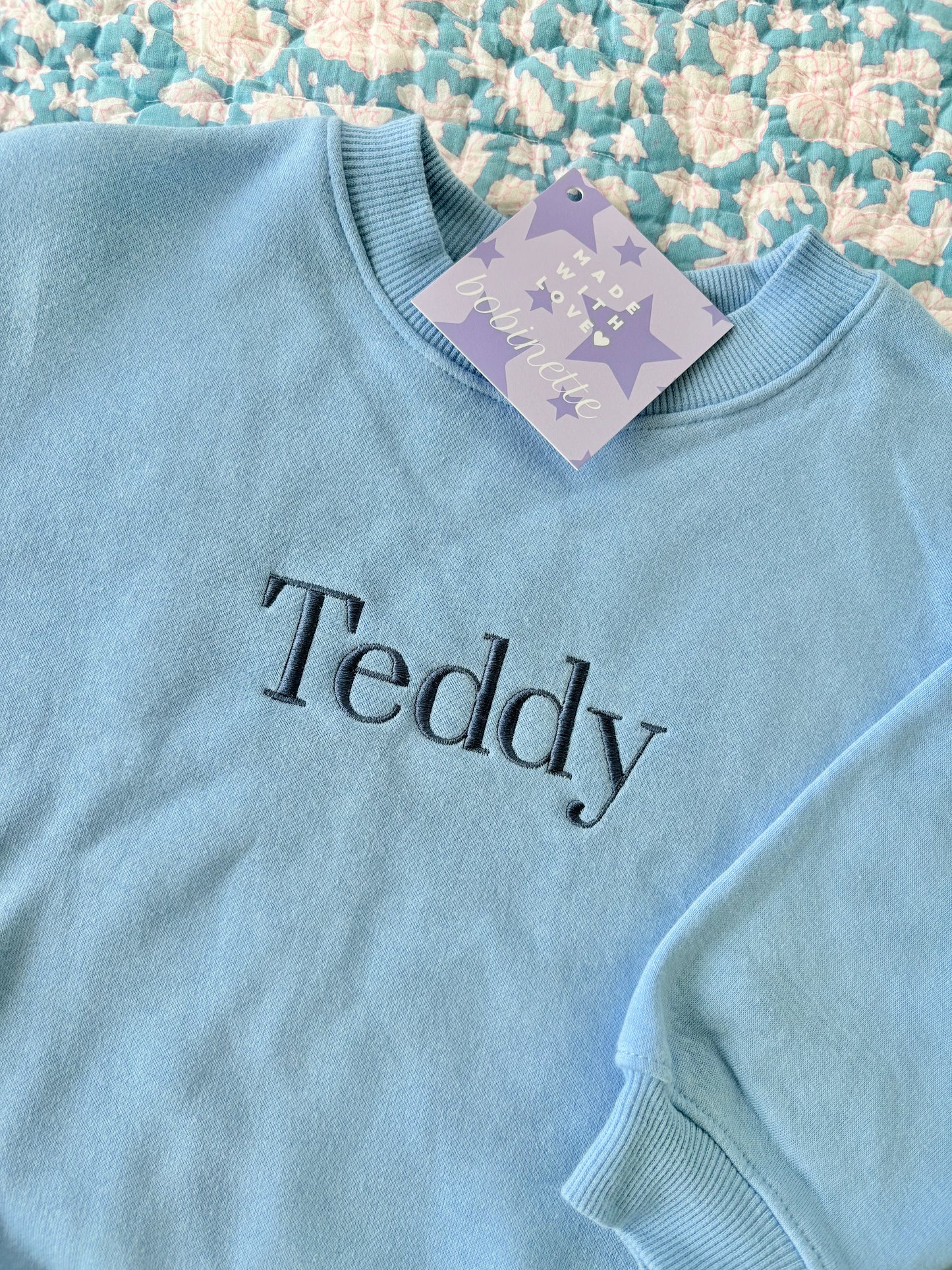 Solid Blue Sweatshirt