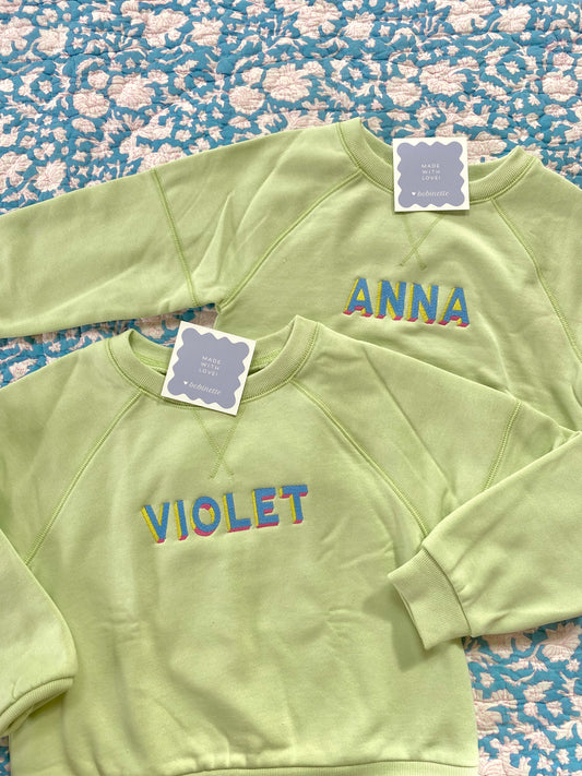 Girls' Sweatshirt - Light Green