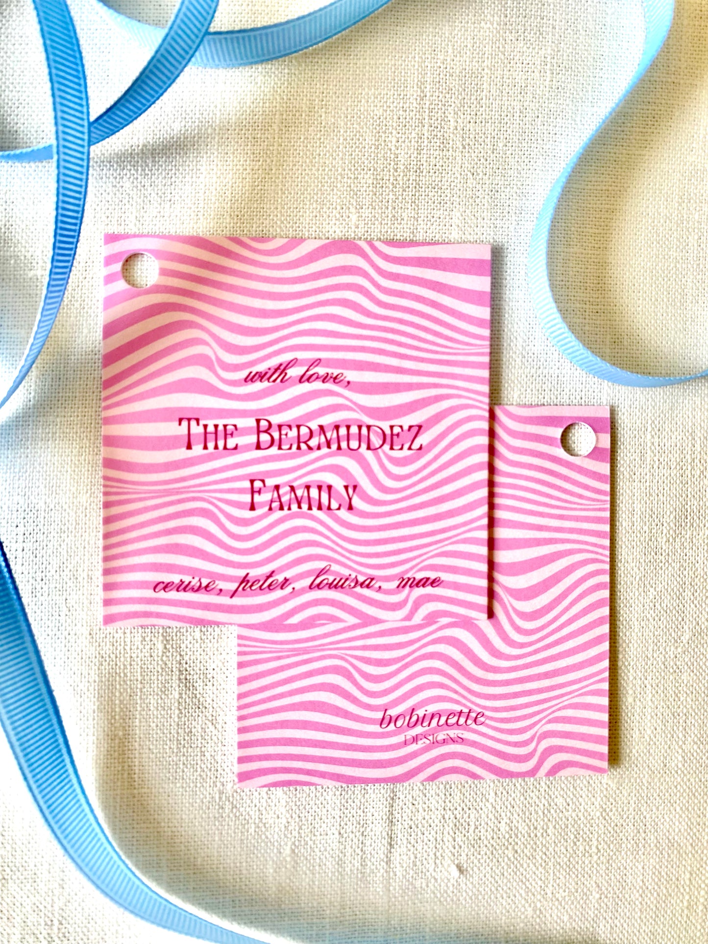 Stationery - Gift Tags - Trippy Pinks