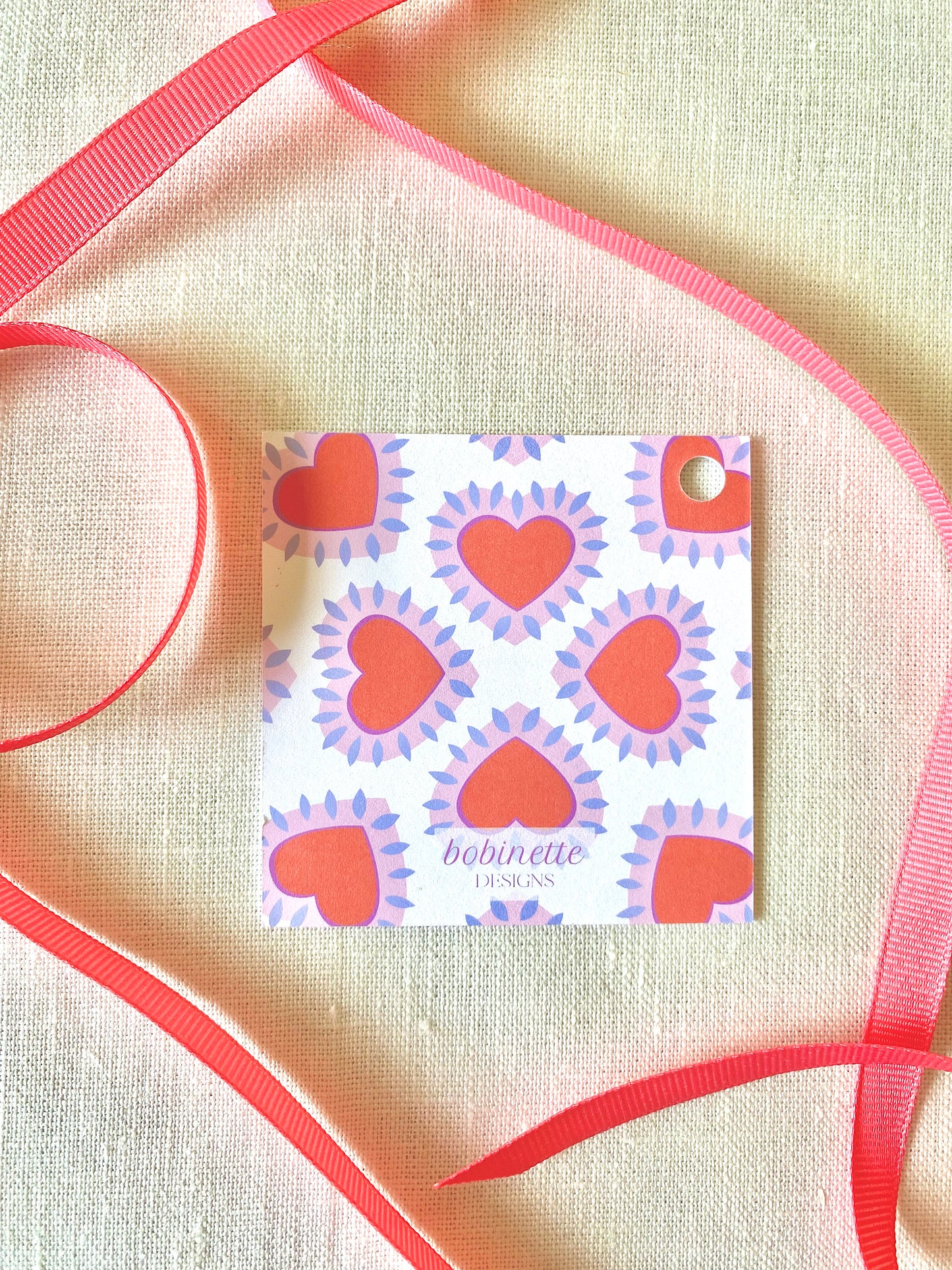 Stationery - Gift Tags - Funky Hearts