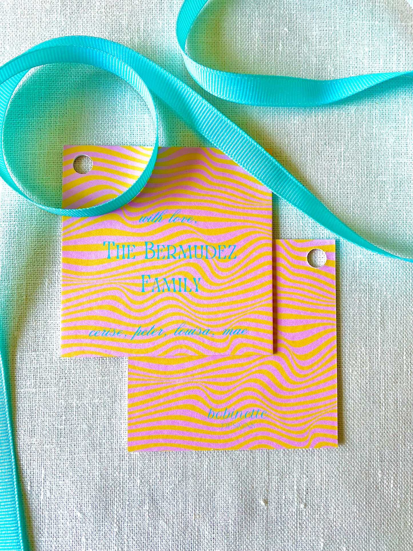Stationery - Gift Tags - Trippy Coral