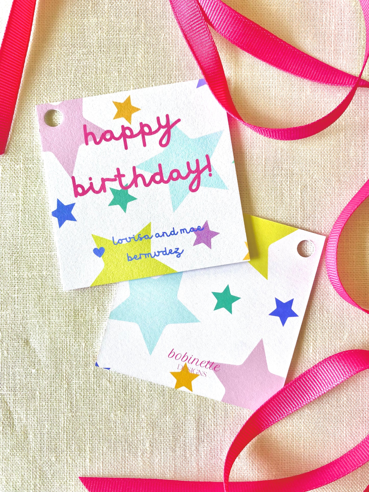 Stationery - Gift Tags - Happy Birthday Girlies