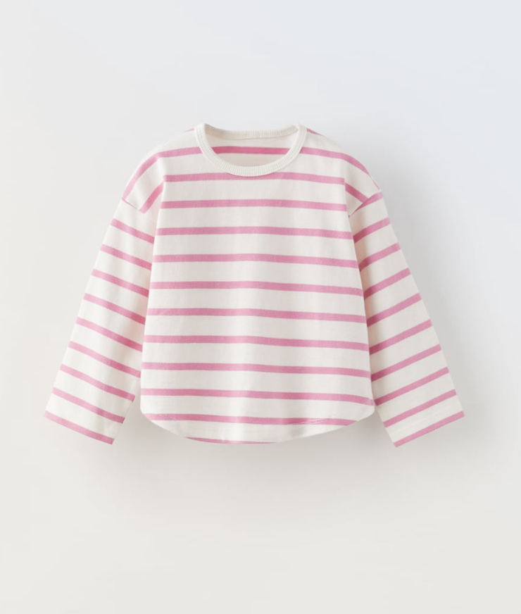 NEW Pink Striped Long Sleeve