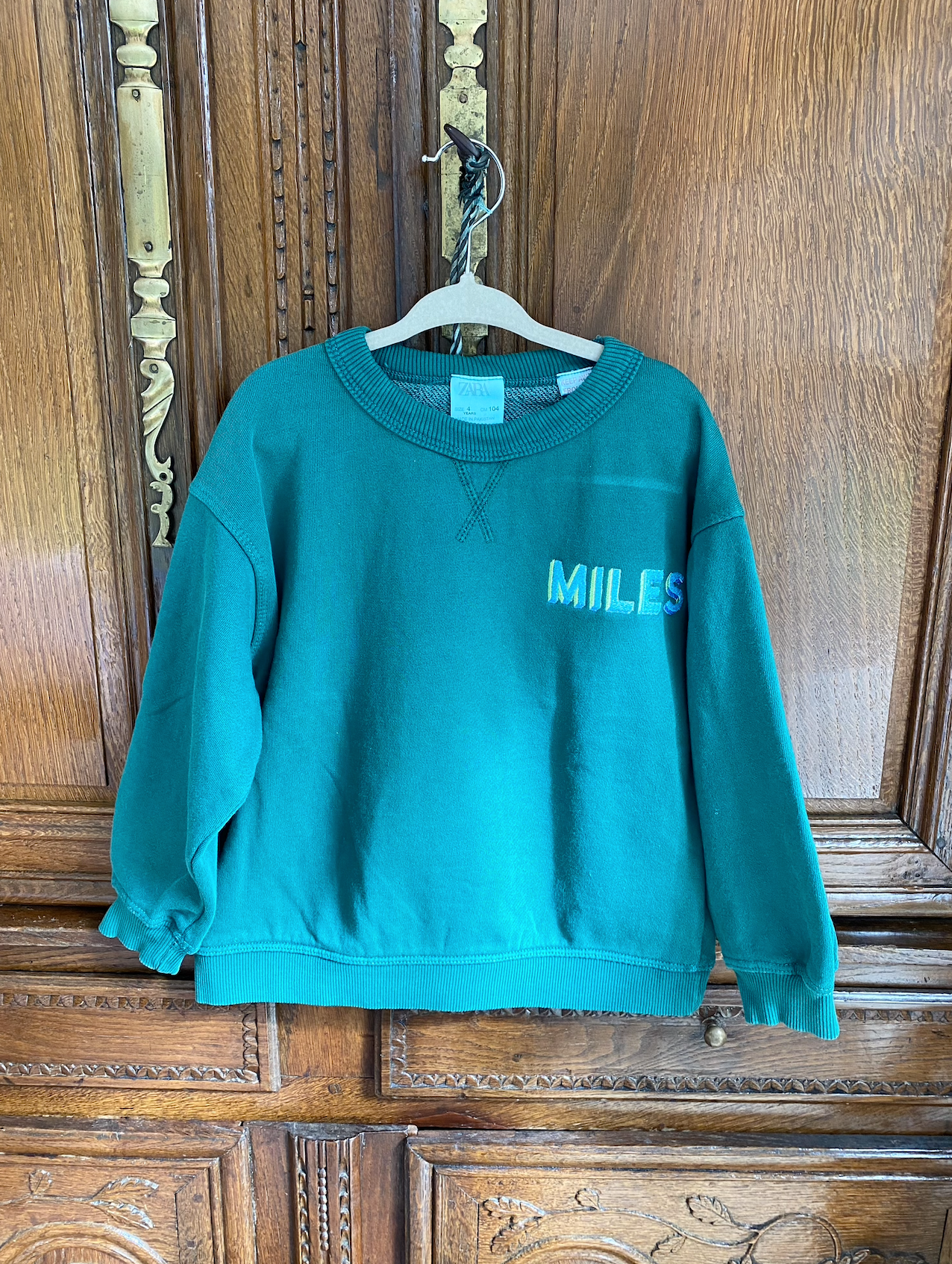 Sweatshirt/Striped Boy Bundle - GREEN and BLUE