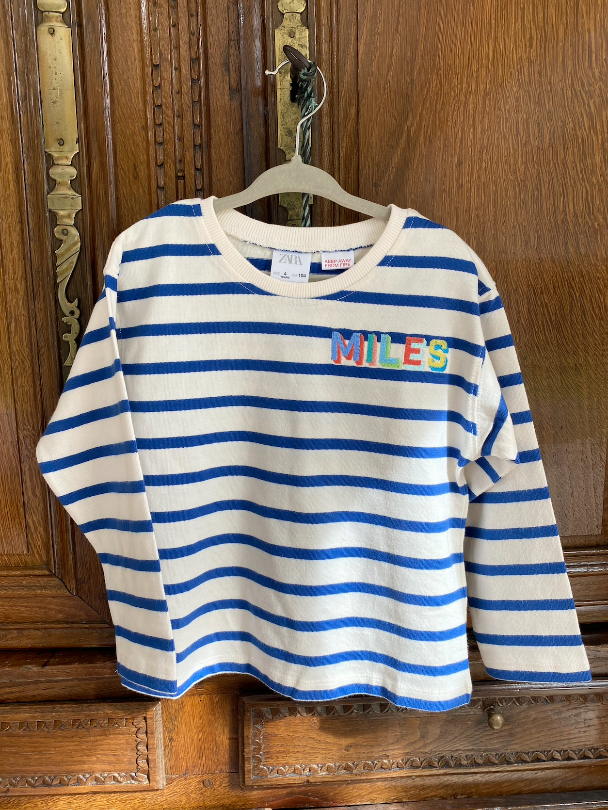 Sweatshirt/Striped Boy Bundle - GREEN and BLUE