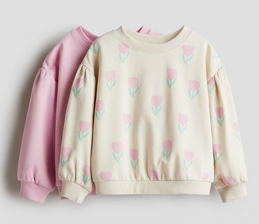 Puff Sleeve Sweatshirt for Girls - Multiple Colors!