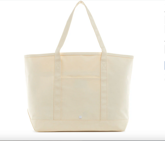 TRVL Maxi Tote - Coated Canvas - Natural